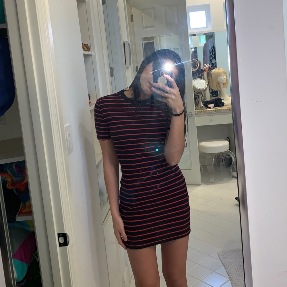 striped dress
